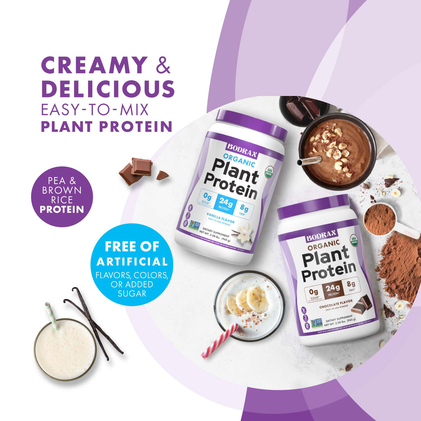 BODRAX ORGANIC PLANT PROTEIN POWDER